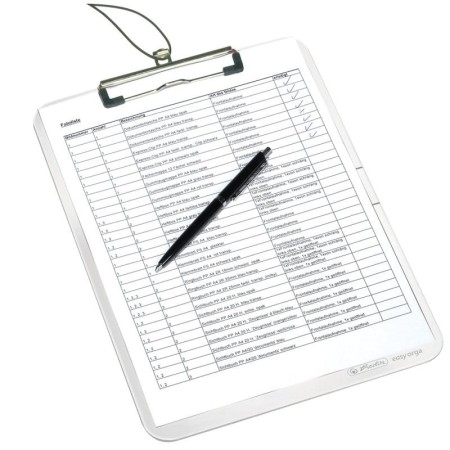 Deska z klipem HERLITZ (biała transparentna)