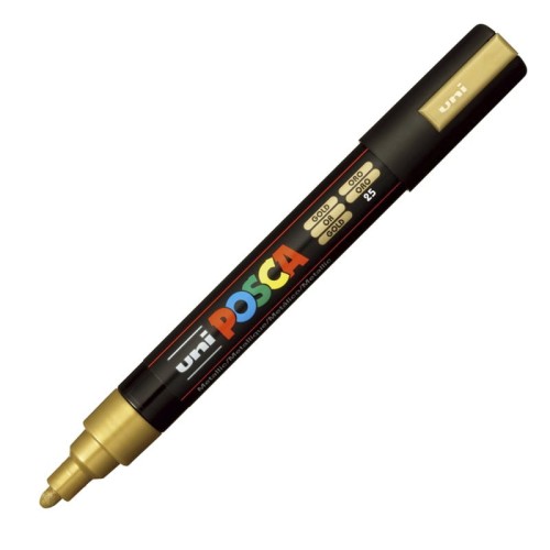 Przejdź do produktu Marker UNI Posca PC-5M Metallic (złoty)