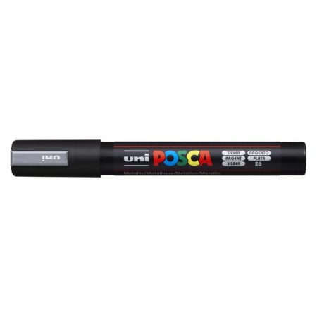 Marker UNI Posca PC-5M Metallic (srebrny)