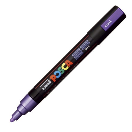 Marker UNI Posca PC-5M Metallic (fioletowy)
