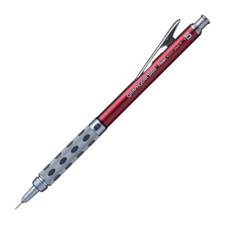 Ołówek automatyczny PENTEL Graph Gear 1000 0,5 - CZERWONY