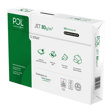 Papier ksero POLjet A4 80 g/m²
