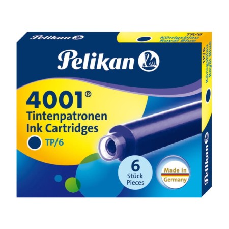 Naboje PELIKAN 4001 TP/6 (niebieskie)