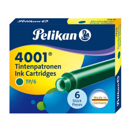 Naboje PELIKAN 4001 TP/6 (zielone)