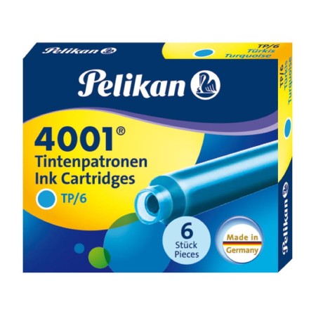 Naboje PELIKAN 4001 TP/6 (turkusowe)