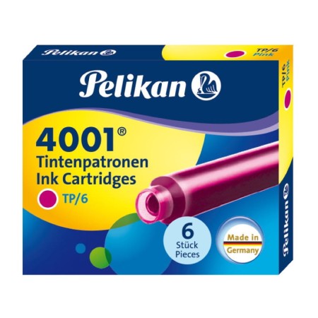 Naboje PELIKAN 4001 TP/6 (różowe)