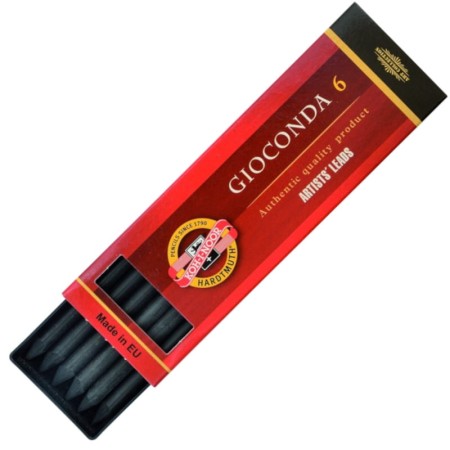 Wkłady KOH-I-NOOR Gioconda 8673 5,6 mm (węgiel prasowany/miękki)