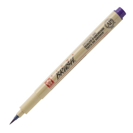 Cienkopis SAKURA Pigma Brush (fioletowy)