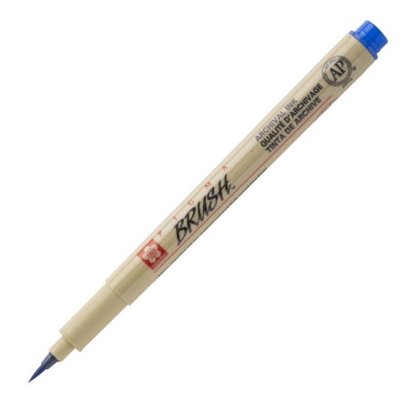 Cienkopis SAKURA Pigma Brush (niebieski)