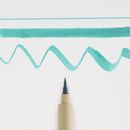 Cienkopis SAKURA Pigma Brush (zielony)