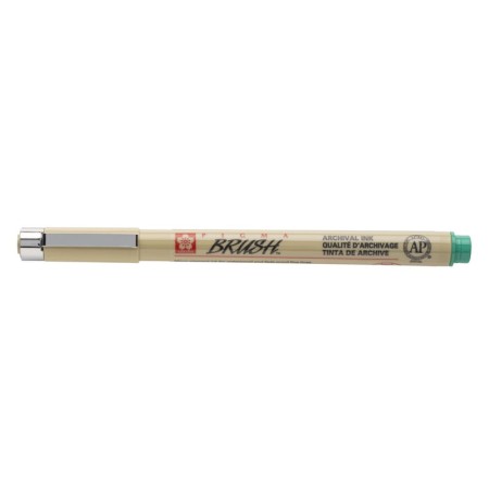 Cienkopis SAKURA Pigma Brush (zielony)