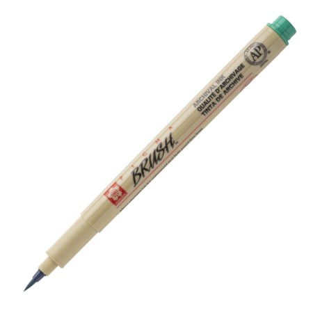 Cienkopis SAKURA Pigma Brush (zielony)