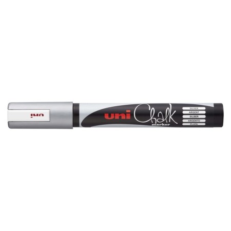 Marker kredowy UNI Chalk PWE-5M (srebrny)