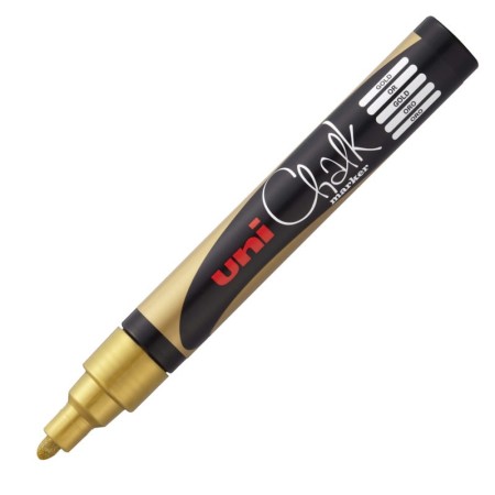 Marker kredowy UNI Chalk PWE-5M (złoty)