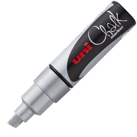 Marker kredowy UNI Chalk PWE-8K (srebrny)