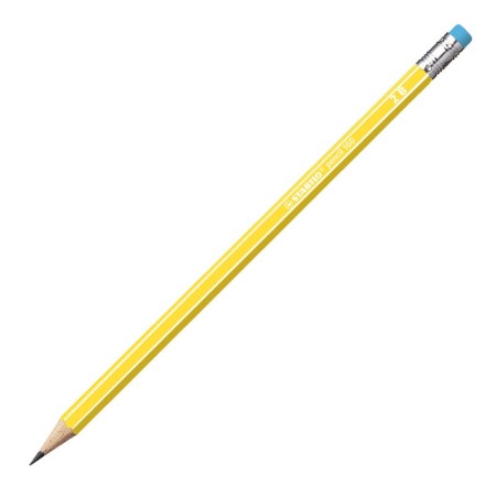 Ołówek z gumką STABILO 160/2B (żółty)