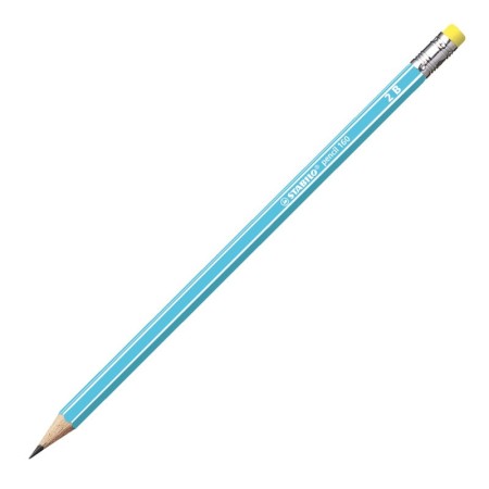 Ołówek z gumką STABILO 160/2B (niebieski)