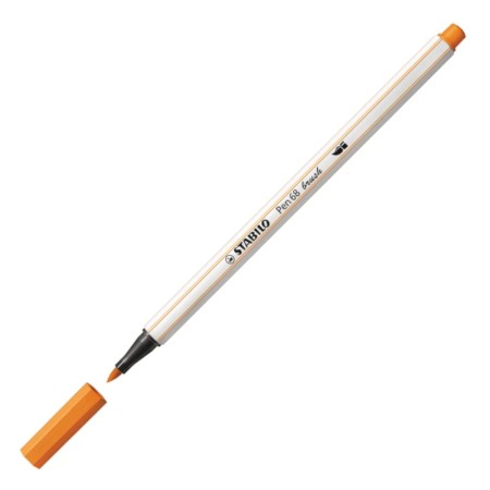 Flamaster STABILO Pen 68  Brush 568/54 - pomarańczowy