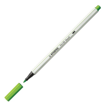 Flamaster STABILO Pen 68 Brush 568/43 - zieleń liściowa