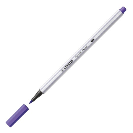 Flamaster STABILO Pen 68 Brush 568/55 - fioletowy