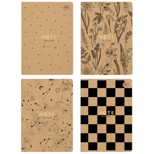 Przejdź do produktu Zeszyt w kratkę A5 INTERDRUK Kraft - 60 kartek