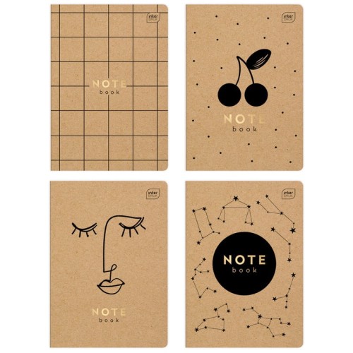 Przejdź do produktu Zeszyt w linię A5 INTERDRUK Kraft - 60 kartek