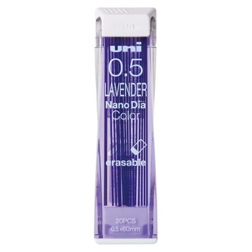 Przejdź do produktu Grafity UNI Nano Dia 0,5 mm - HB - lawendowe