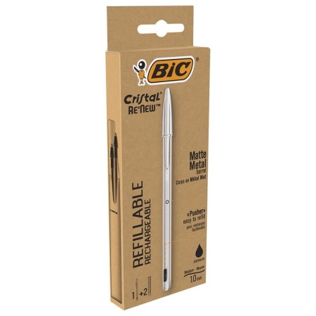 Długopis BIC Cristal Re'New (czarny)