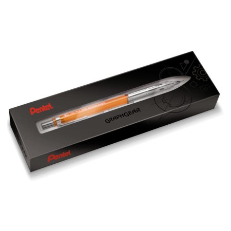Ołówek automatyczny PENTEL GraphGear 300 0,3 mm - POMARAŃCZOWY