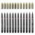 Cienkopisy SAKURA Pigma Micron Black & Gold Edition (12 sztuk)