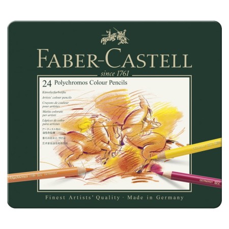 Zestaw kredek FABER-CASTELL Polychromos (24 kolory)