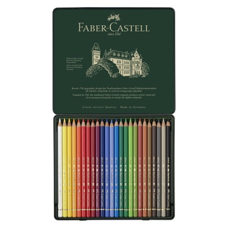 Zestaw kredek FABER-CASTELL Polychromos (24 kolory)
