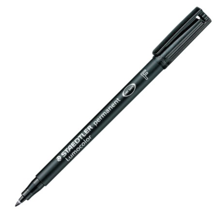 Foliopis permanentny STAEDTLER Lumocolor F 0,6 mm  - CZARNY