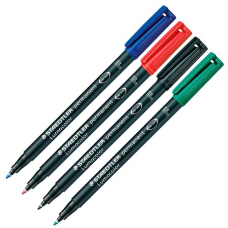 Foliopis STAEDTLER Lumocolor F 0,6 mm (niebieski)