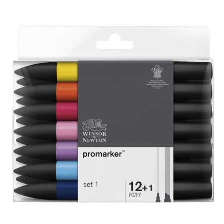 Promarker Winsor & Newton Set 1 (12 sztuk + blender)