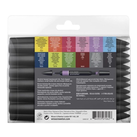 Promarker Winsor & Newton Set 1 (12 sztuk + blender)