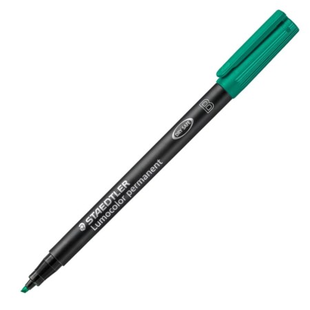 Foliopis permanentny STAEDTLER Lumocolor B 1,0-2,5 mm - ZIELONY