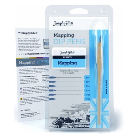 Zestaw do rysunku JOSEPH GILLOTT Mapping Dip Pens