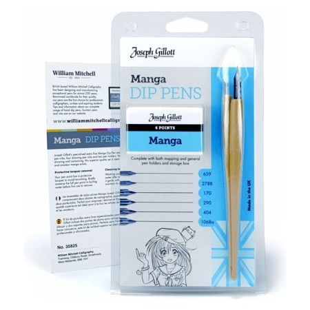 Zestaw do rysunku JOSEPH GILLOTT Manga Dip Pens