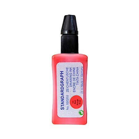 Tusz kreślarski STANDARDGRAPH 23 ml - czerwony