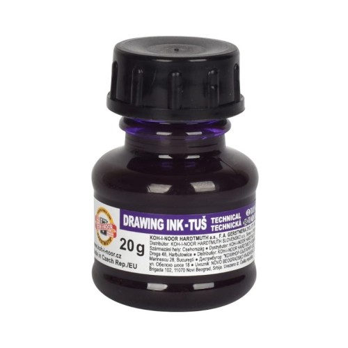 Przejdź do produktu Tusz kreślarski KOH-I-NOOR 20 ml - fioletowy