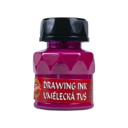 Przejdź do produktu Tusz artystyczny KOH-I-NOOR 20 ml - magenta