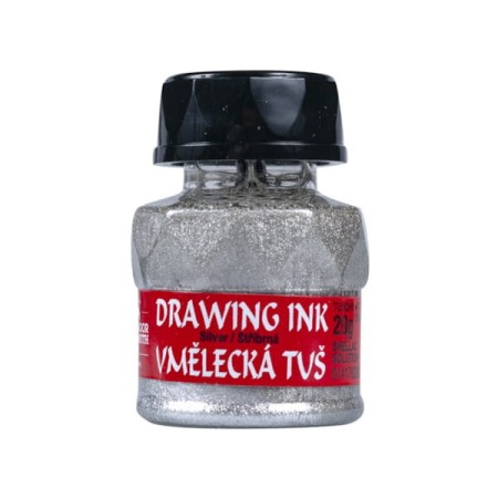 Tusz artystyczny KOH-I-NOOR 20 ml - silver