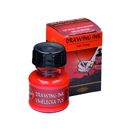 Tusz artystyczny KOH-I-NOOR 20 ml - dark orange
