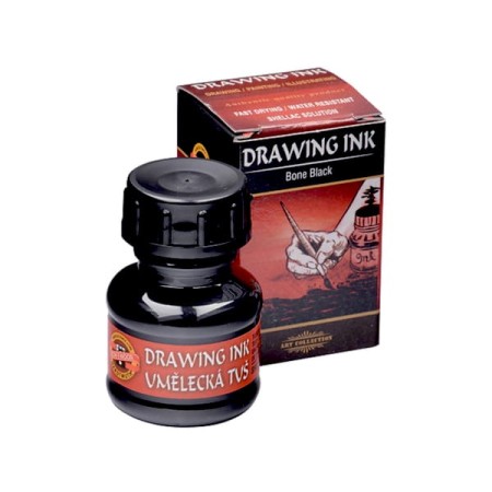 Tusz artystyczny KOH-I-NOOR 20 ml - bone black