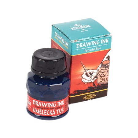 Tusz artystyczny KOH-I-NOOR 20 ml - turquoise blue