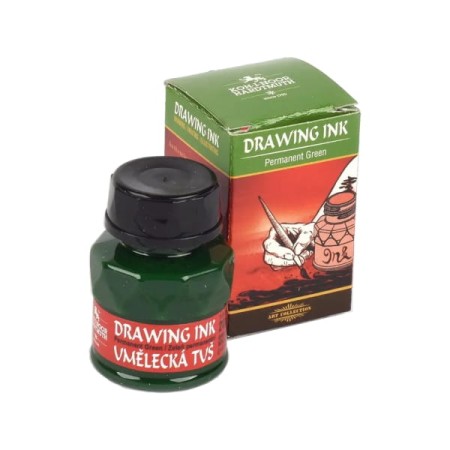 Tusz artystyczny KOH-I-NOOR 20 ml - permanent green