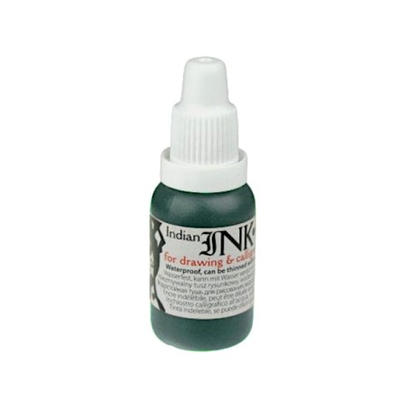 Tusz rysunkowy RENESANS Indian Ink 20 ml - zielony