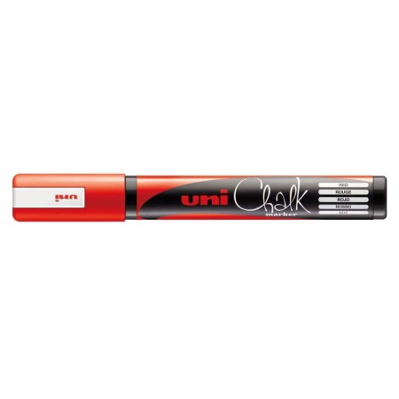 Marker kredowy UNI Chalk PWE-5M (czerwony)