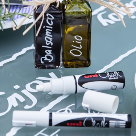 Marker kredowy UNI Chalk PWE-5M (różowy)